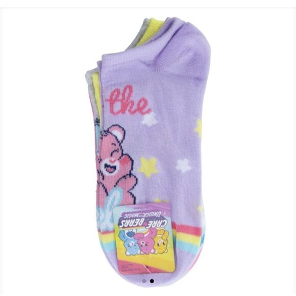 New! Care Bears™ Ladies No-Show Socks 5-Pack Adorable! - Picture 2 of 2
